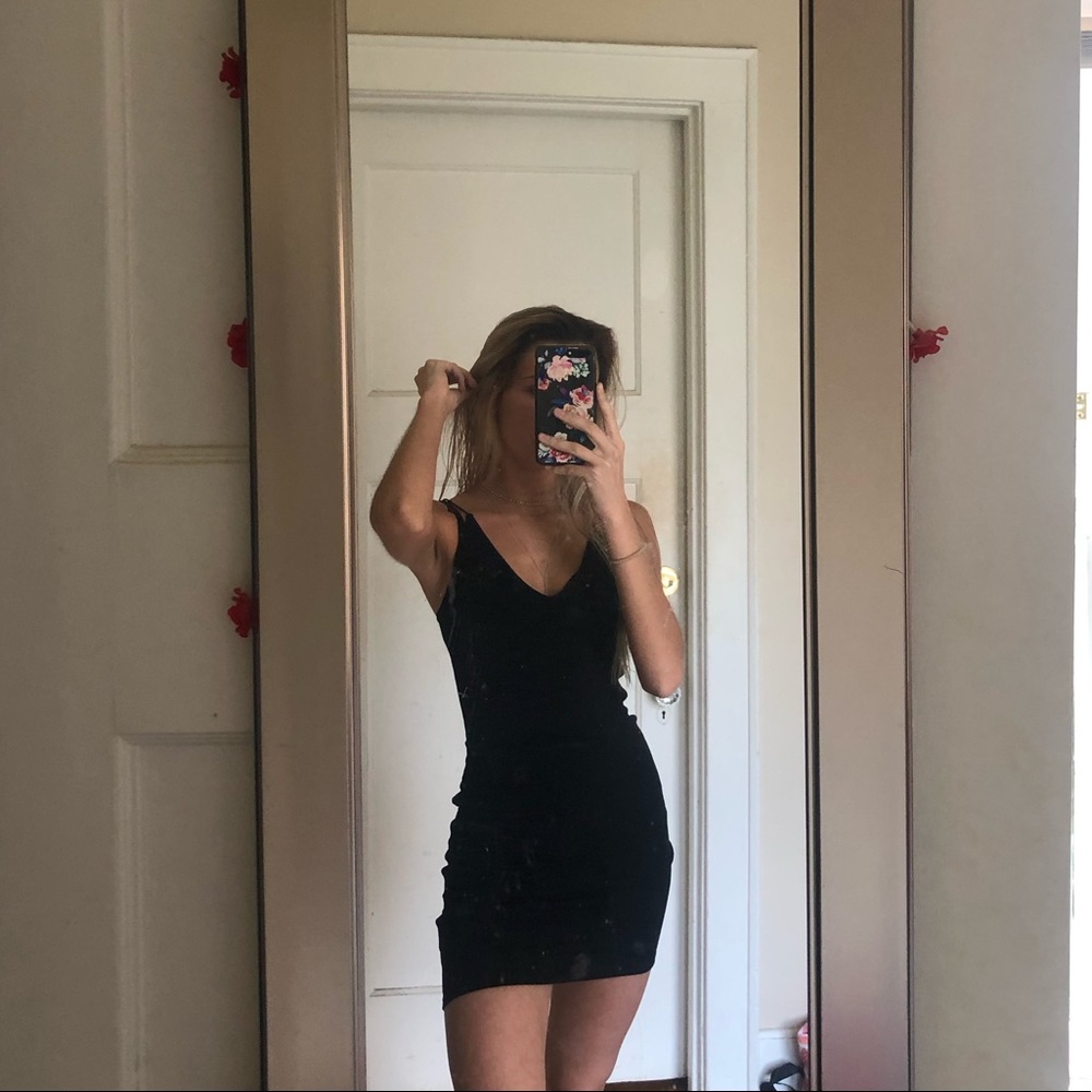Sparkly black dress